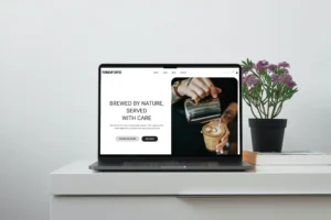 une photo d'une page d'accueil d'un site web